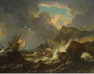 Tempesta Pietro Pieter Mulier Storm in the Sea  - Hermitage